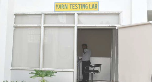 Entrance to the Aiyara yarn testing lab